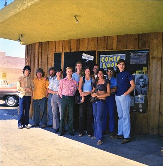 Barry Alfonso, Richard Butner, Ken Krueger, Bill Lund is and others of the 1973 Comic-Con crew